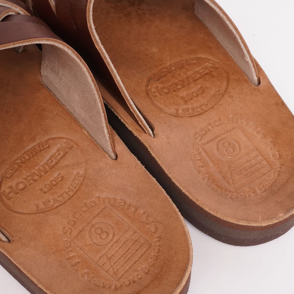 THE SANDALMAN WEAVE サンダルマン ウィーヴ ブラウン クロムエクセル サンダル アメリカ製 BROWN CHROMEXCEL WOODSTOCK SOLE MADE IN USA MEN