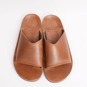 THE SANDALMAN SLIDERS サンダルマン スライダーズ タン クロムエクセル サンダル アメリカ製 TAN CHROMEXCEL MADE IN USA MEN