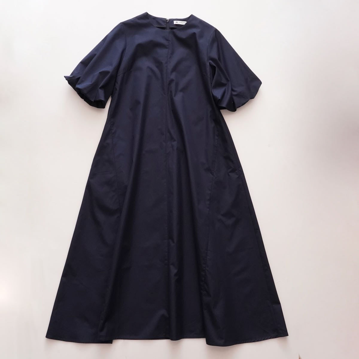 THOMAS MASON トーマスメイソン R/R  リタ ネイビー パフスリーブドレス NAVY PUF SLEEVE DRESS WOMEN