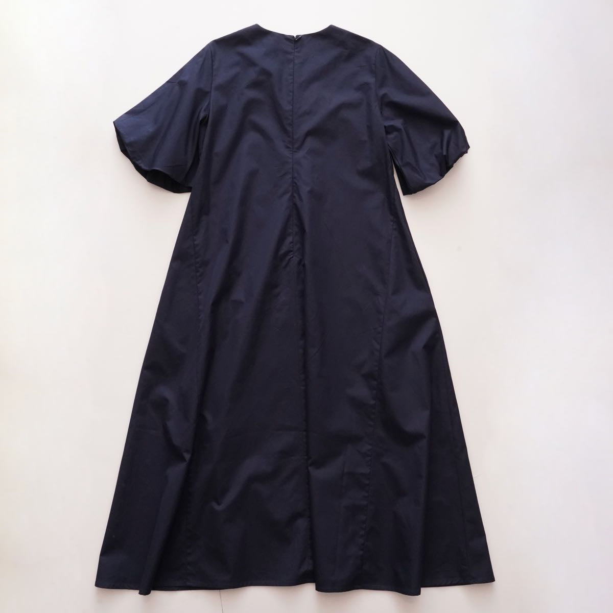 THOMAS MASON トーマスメイソン R/R  リタ ネイビー パフスリーブドレス NAVY PUF SLEEVE DRESS WOMEN