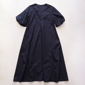 THOMAS MASON トーマスメイソン R/R  リタ ネイビー パフスリーブドレス NAVY PUF SLEEVE DRESS WOMEN