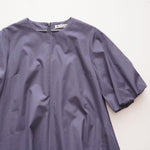 画像をギャラリービューアに読み込む, THOMAS MASON トーマスメイソン R/R  リタ ブルーグレー パフスリーブドレス GRAY-BLUE PUF SLEEVE DRESS WOMEN
