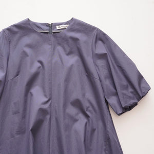 THOMAS MASON トーマスメイソン R/R  リタ ブルーグレー パフスリーブドレス GRAY-BLUE PUF SLEEVE DRESS WOMEN