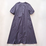 画像をギャラリービューアに読み込む, THOMAS MASON トーマスメイソン R/R  リタ ブルーグレー パフスリーブドレス GRAY-BLUE PUF SLEEVE DRESS WOMEN
