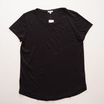 画像をギャラリービューアに読み込む, スプレンディッド ブラック ショートスリーブ Tシャツ SPLENDID BLACK SHORT SLEEVE CREW-NECK TEE WOMENS
