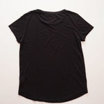 画像をギャラリービューアに読み込む, スプレンディッド ブラック ショートスリーブ Tシャツ SPLENDID BLACK SHORT SLEEVE CREW-NECK TEE WOMENS
