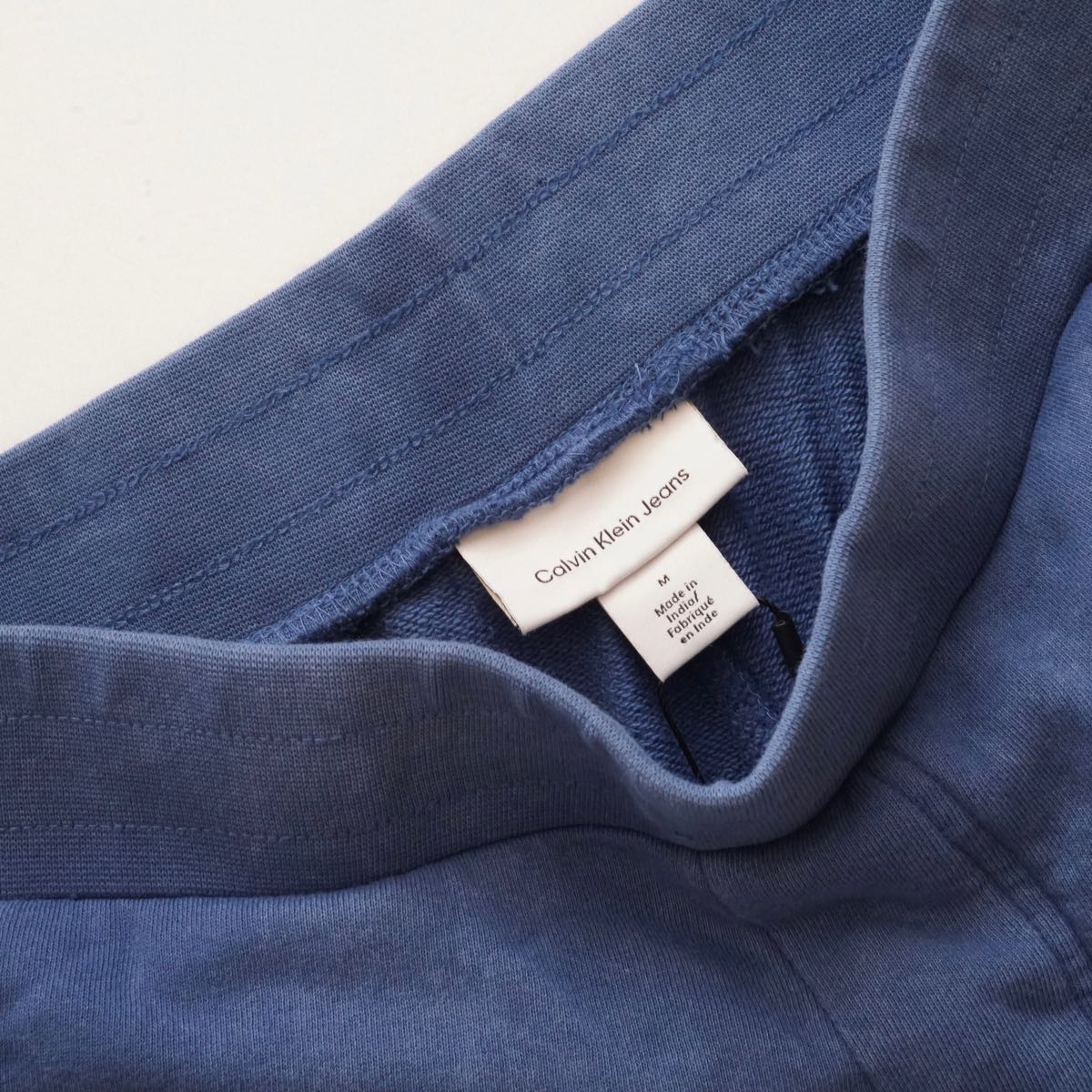 CK カルバンクラインジーンズ ガーメントダイ ヴィンテージブルー スウェット ショートパンツ CALVIN KLEIN JEANS GARMENT DYE VINTAGE BLUE SHORT PANTS MENS