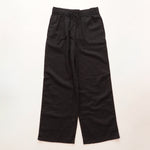 画像をギャラリービューアに読み込む, CK カルバンクライン ブラック リネン×コットン イージーパンツ CALVIN KLEIN LINEN COTTON EASY PANTS WOMENS
