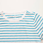 画像をギャラリービューアに読み込む, ジェイクルー ホワイト×ブルー ボーダー コットン Tシャツ J.CREW WHITE BLUE BORDER TEE COTTON T-SHIRTS WOMENS
