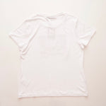 画像をギャラリービューアに読み込む, DKNY ダナキャランニューヨーク ホワイト スクエアロゴ プリント Tシャツ WHITE SQUARE LOGO PRINT TEE WOMEN
