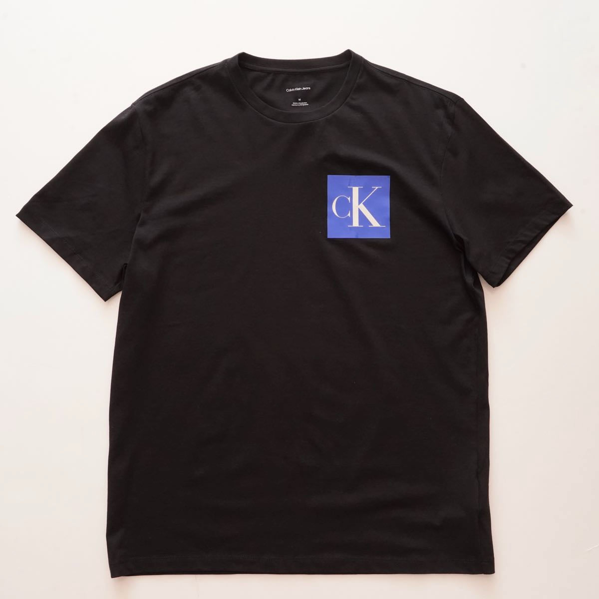 CK カルバンクライン ジーンズ ブラック ロゴプリント Tシャツ  CALVIN KLEIN JEANS LOGO PRINT TEE