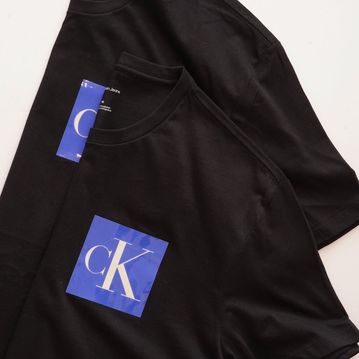 CK カルバンクライン ジーンズ ブラック ロゴプリント Tシャツ  CALVIN KLEIN JEANS LOGO PRINT TEE
