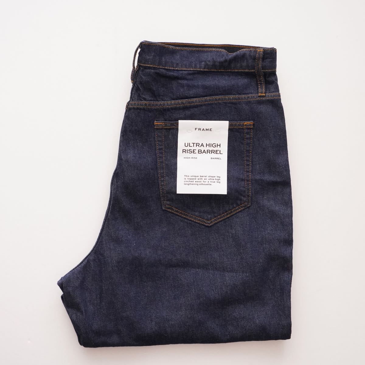フレイム インディゴ ウルトラハイライズ バレル ジーンズ FRAME INDIGO ULTRA HIGH RISE BARREL JEANS DENIM PANTS