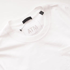 ATM Anthony Thomas Melillo エーティーエム アンソニー トーマス メリロ ホワイト レイヤードデザイン ポケットTシャツ WHITE LAYERED POCKET TEE MEN