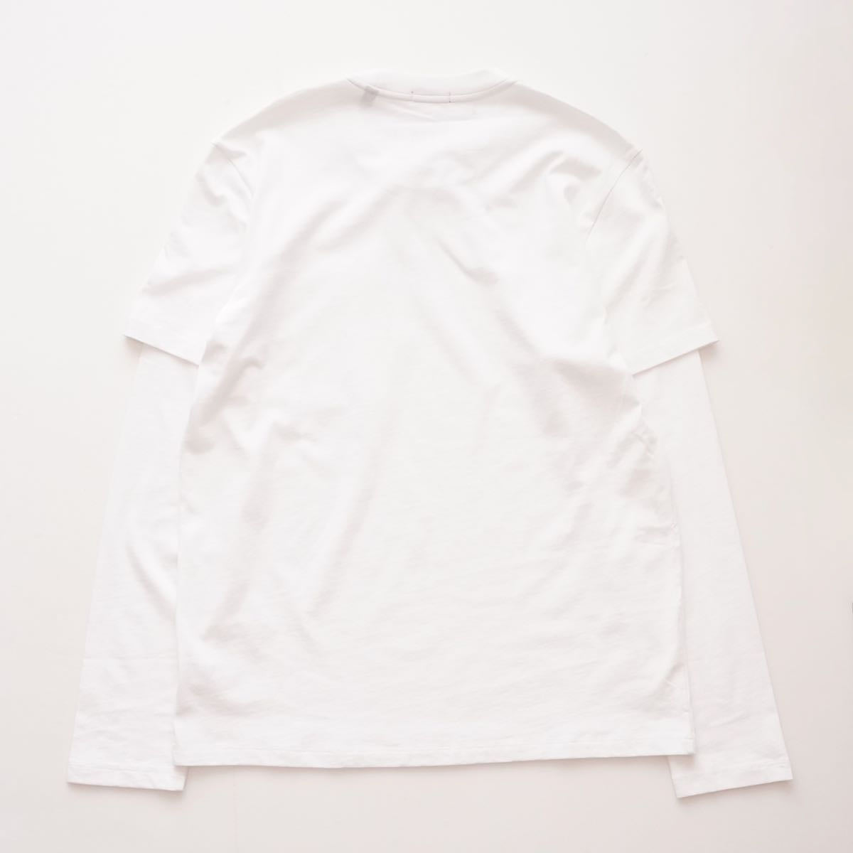 ATM Anthony Thomas Melillo エーティーエム アンソニー トーマス メリロ ホワイト レイヤードデザイン ポケットTシャツ WHITE LAYERED POCKET TEE MEN