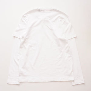 ATM Anthony Thomas Melillo エーティーエム アンソニー トーマス メリロ ホワイト レイヤードデザイン ポケットTシャツ WHITE LAYERED POCKET TEE MEN