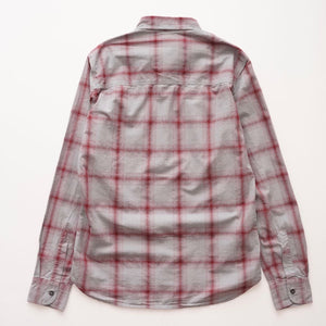 BEVILACQUA ベヴィラクア イタリア製 コットン グレー×ボルドー チェックシャツ GRAY×BORDEAUX COTTON CHECK SHIRT WOMEN
