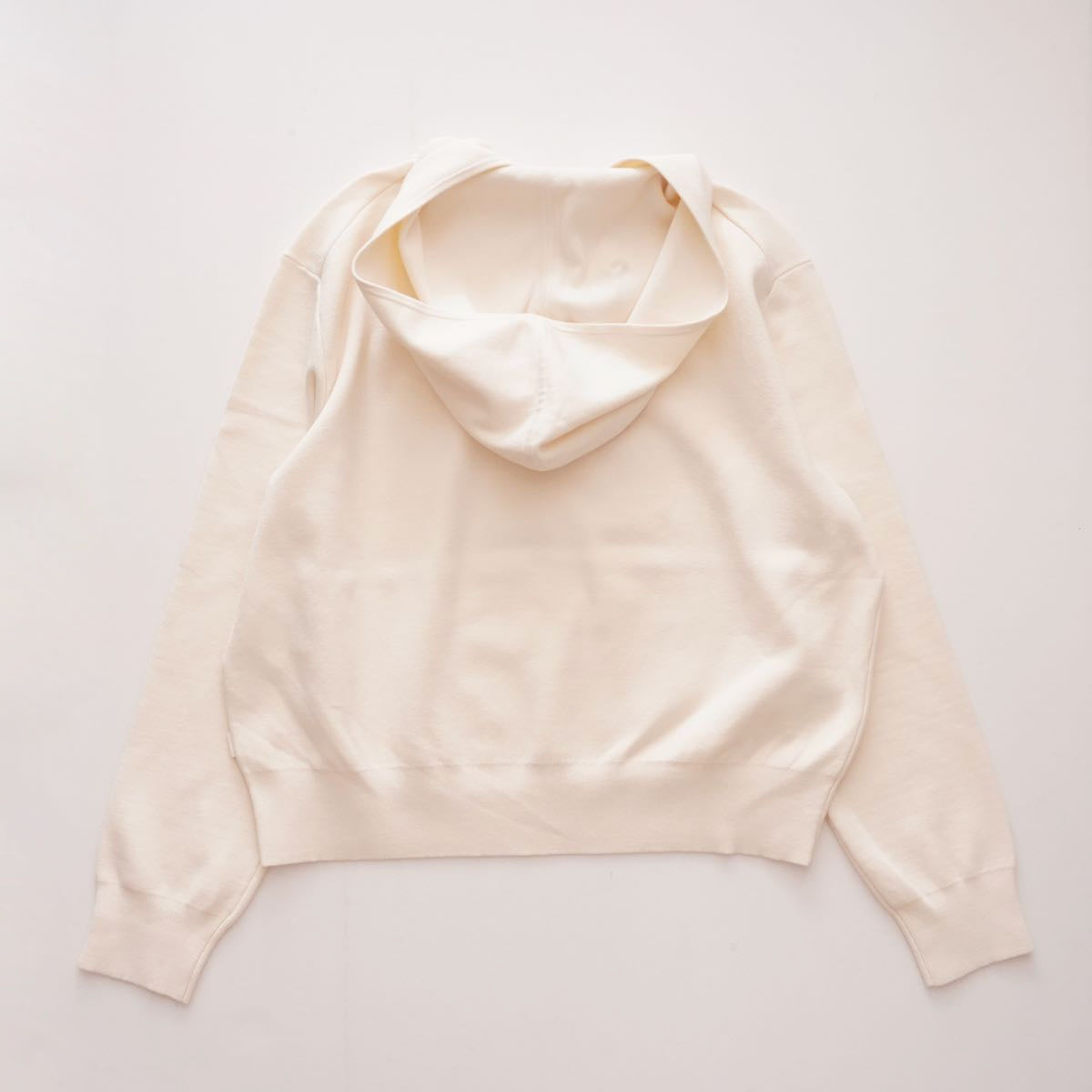 CK カルバンクライン オフホワイト ニット フーディ パーカー CALVIN KLEIN OFF WHITE KNIT HOODIE WOMENS