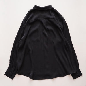 スプレンディッド チャコールグレー 比翼長袖シャツ 胸ポケット ブラウス SPLENDID CHARCOAL-GRAY SHIRT POCKET BLOUSE WOMENS