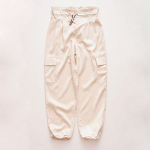 DKNY ダナキャランニューヨーク ライトベージュ イージーカーゴパンツ LIGHT BEIGE EASY CARGO PANTS WOMEN