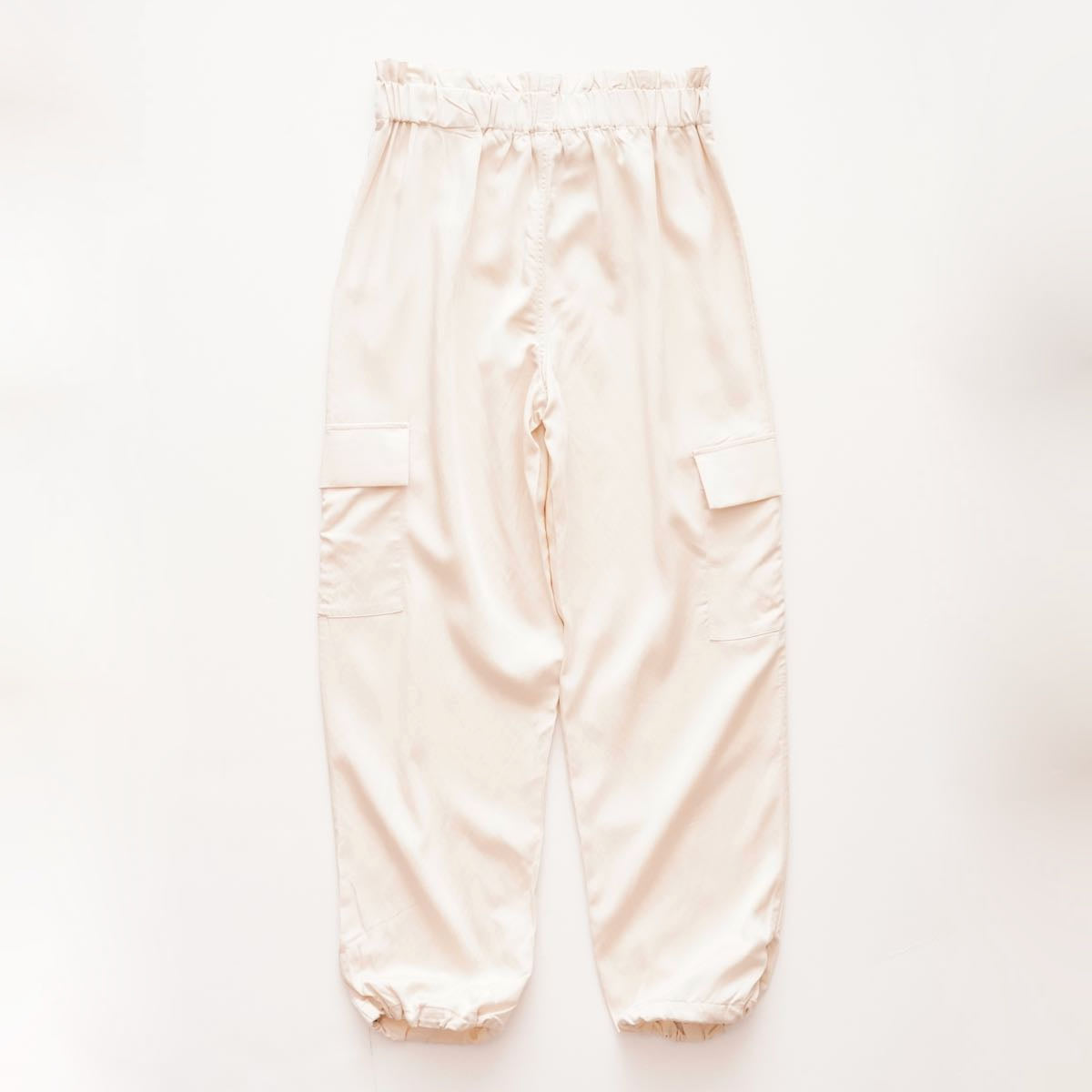 DKNY ダナキャランニューヨーク ライトベージュ イージーカーゴパンツ LIGHT BEIGE EASY CARGO PANTS WOMEN