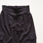 画像をギャラリービューアに読み込む, DKNY ダナキャランニューヨーク ブラック イージーカーゴパンツ BLACK EASY CARGO PANTS WOMEN

