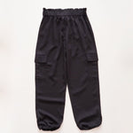 画像をギャラリービューアに読み込む, DKNY ダナキャランニューヨーク ブラック イージーカーゴパンツ BLACK EASY CARGO PANTS WOMEN
