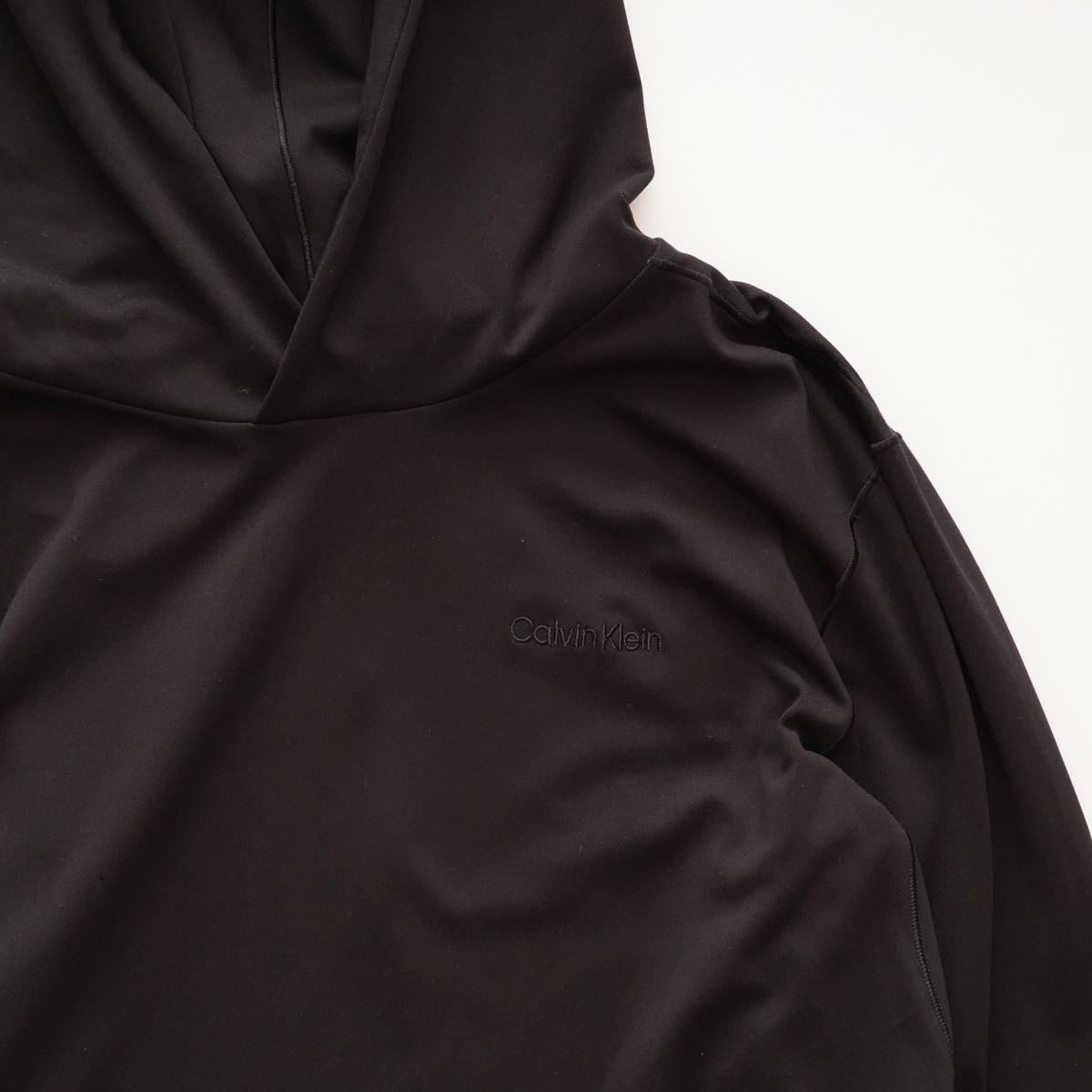 CK カルバンクラインスポーツ ブラック ストレッチフーディ CALVIN KLEIN SPORT BLACK STRETCH HOODIE MENS