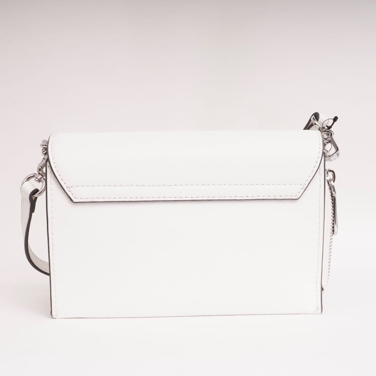 KARL LAGERFELD PARIS カールラガーフェルド ホワイト レザー ショルダーバッグ WHITE LEATHER SHOULDER BAG