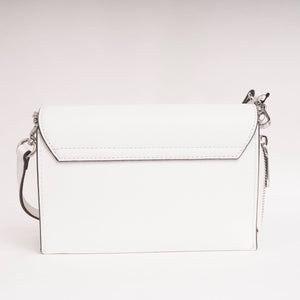 KARL LAGERFELD PARIS カールラガーフェルド ホワイト レザー ショルダーバッグ WHITE LEATHER SHOULDER BAG