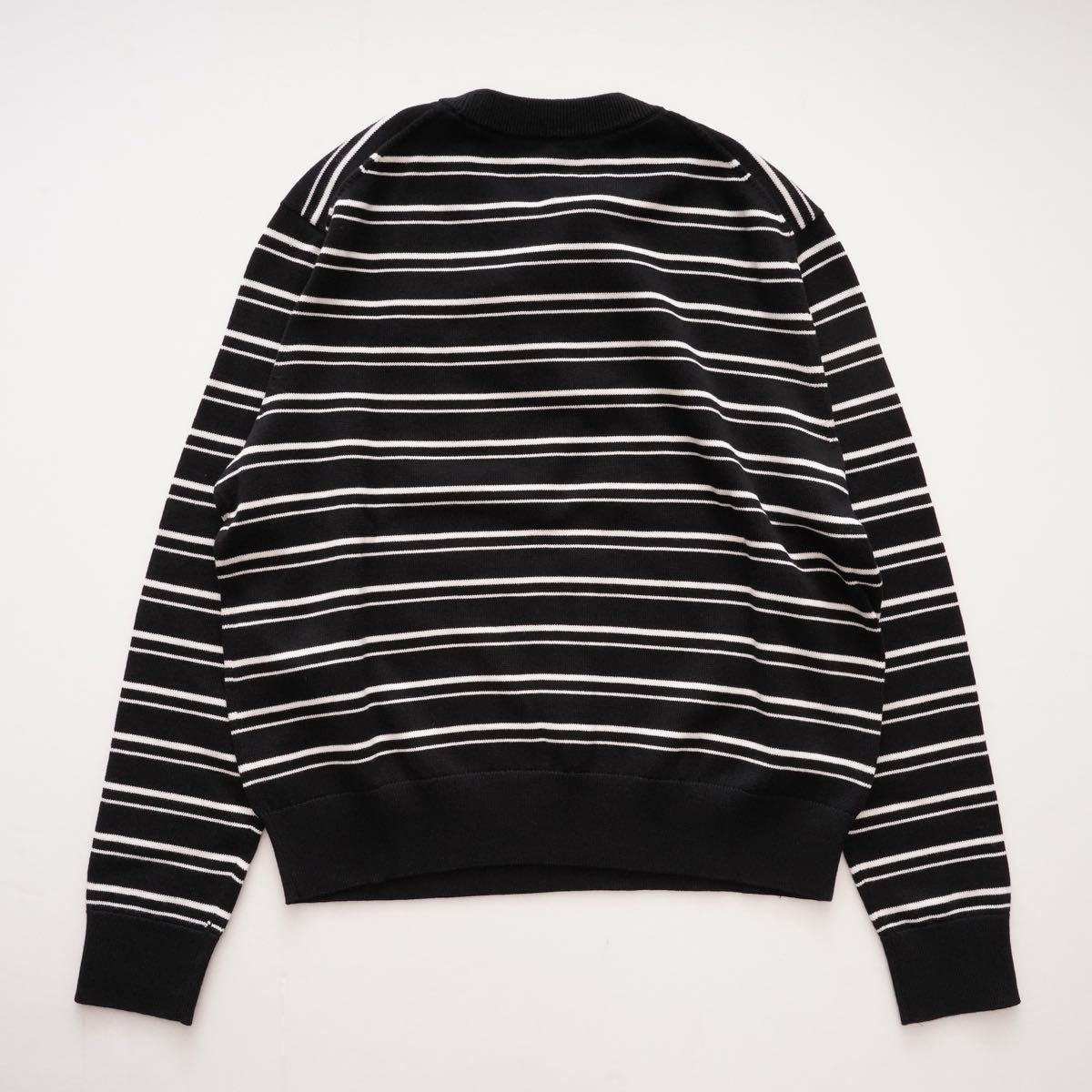 CK カルバンクラインジーンズ ブラック×ホワイト ボーダーセーター コットンニット CALVIN KLEIN JEANS BLACK WHITE BORDER SWEATER KNIT WOMENS