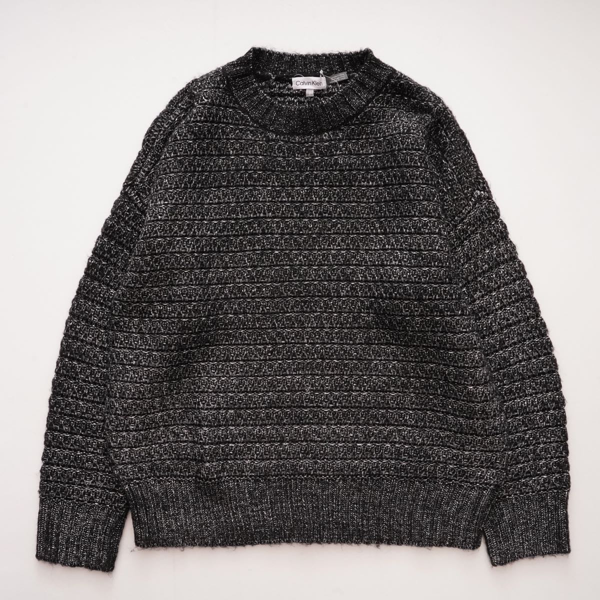 CK カルバンクライン ブラック ラメセーター ラメニット CALVIN KLEIN BLACK GLITTER SWEATER KNIT WOMENS
