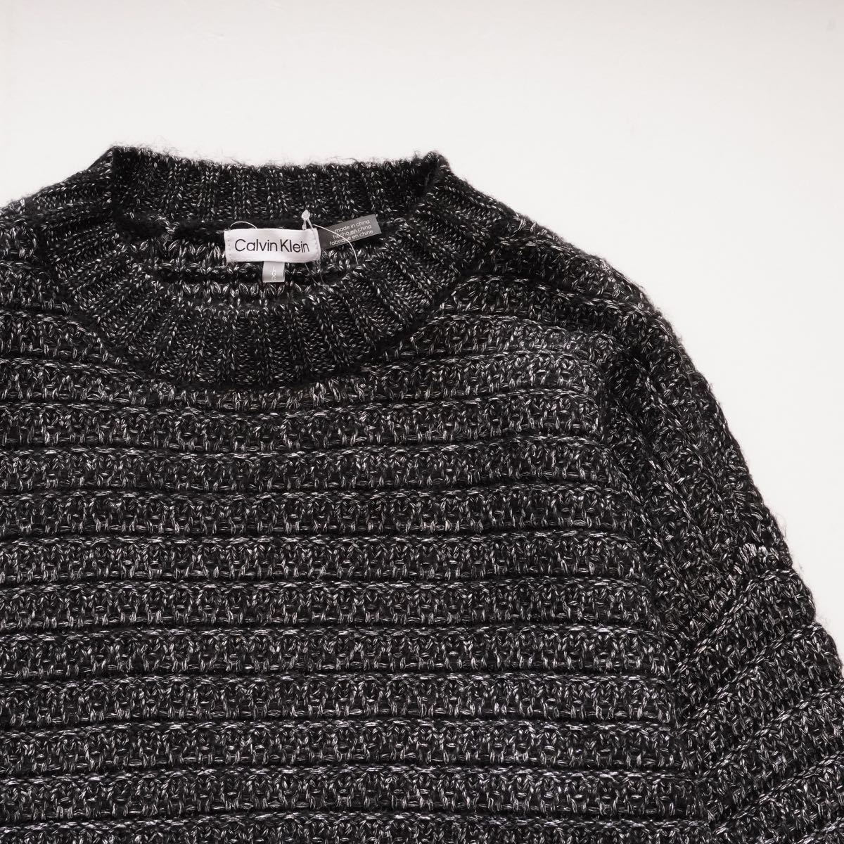 CK カルバンクライン ブラック ラメセーター ラメニット CALVIN KLEIN BLACK GLITTER SWEATER KNIT WOMENS