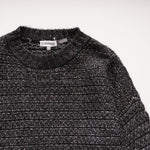 画像をギャラリービューアに読み込む, CK カルバンクライン ブラック ラメセーター ラメニット CALVIN KLEIN BLACK GLITTER SWEATER KNIT WOMENS
