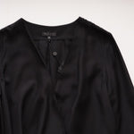 画像をギャラリービューアに読み込む, ラグアンドボーンニューヨーク ブラック シルク カシュクール ブラウス RAG&amp;BONE NEWYORK BLACK SILK BLOUSE WOMEN
