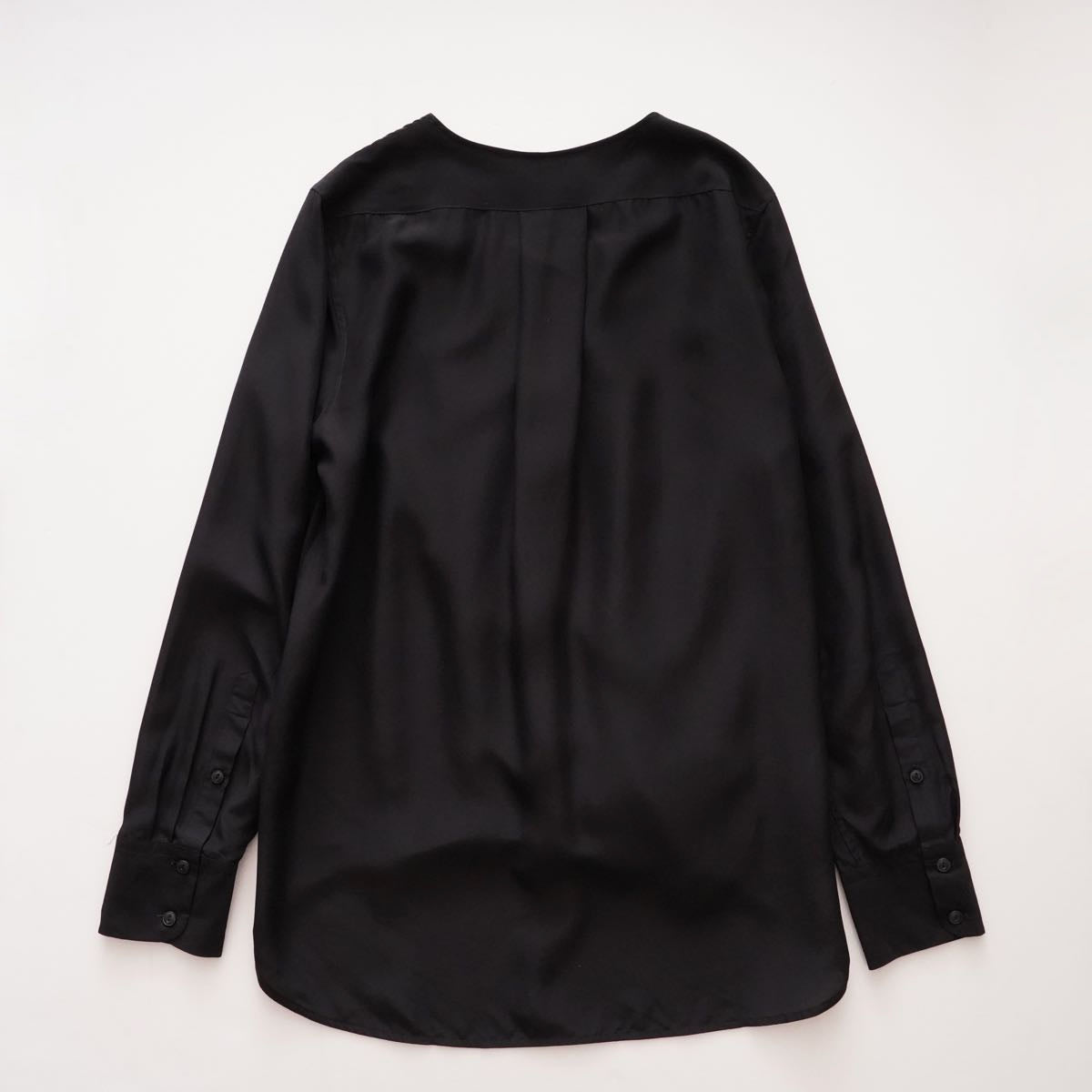 ラグアンドボーンニューヨーク ブラック シルク カシュクール ブラウス RAG&BONE NEWYORK BLACK SILK BLOUSE WOMEN