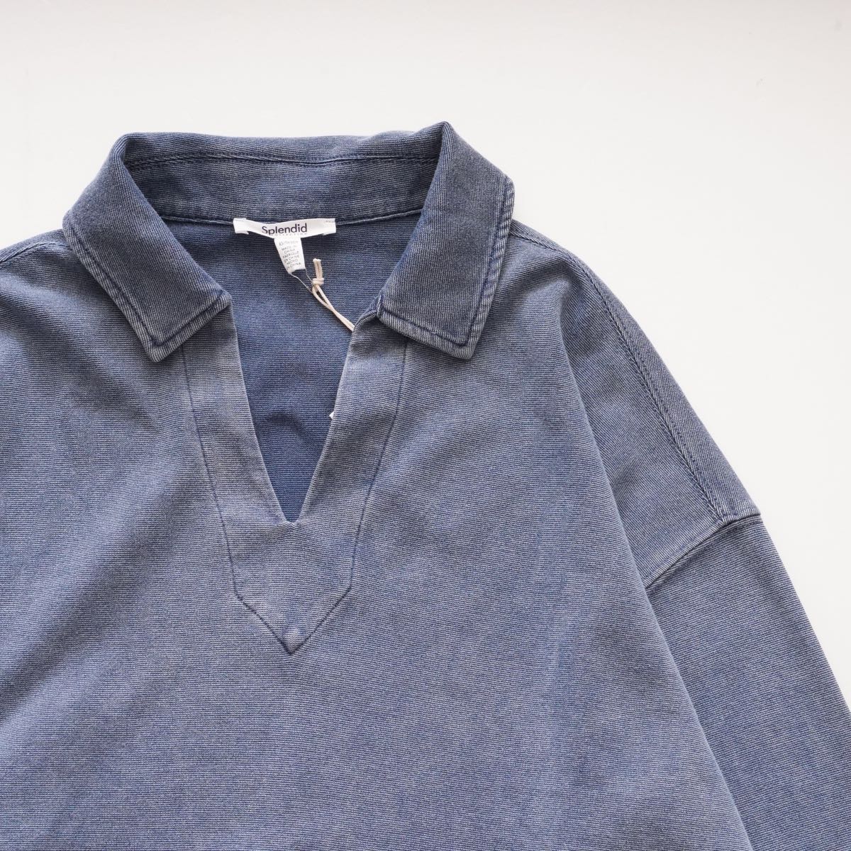 スプレンディッド インディゴ スキッパー ロングスリーブポロ SPLENDID INDIGO LONG-SLEEVE POLO WOMENS
