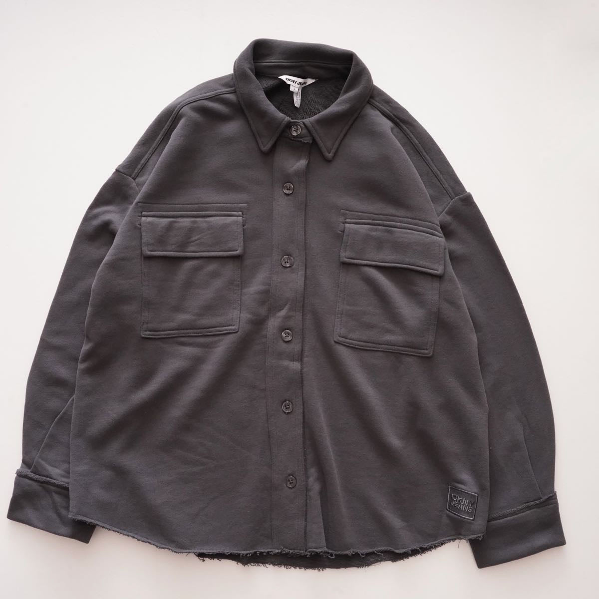 DKNY グレー ジャケット Lサイズ dx9mp651-01.jpg