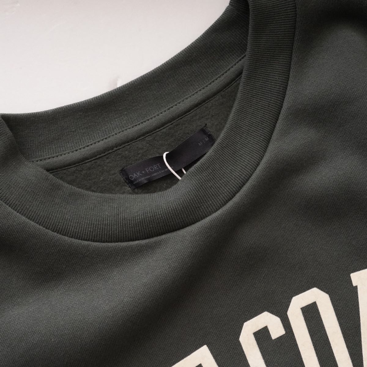 oak + fort オークアンドフォート アイビーグリーン スウェットシャツ  IVY GREEN SWEAT SHIRT MEN