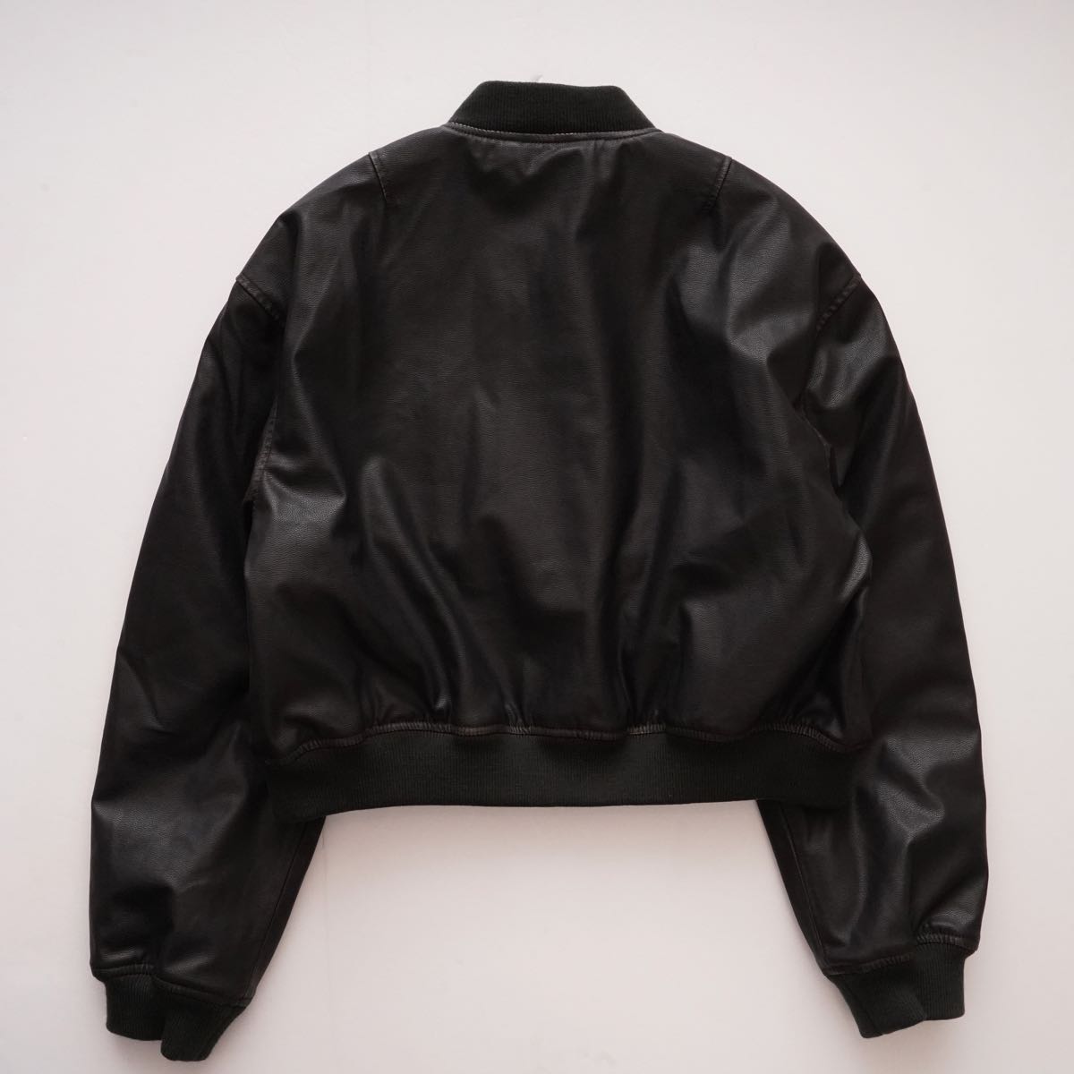 CK カルバンクラインジーンズ ダークブラウン レザー風ブルゾン ボンバージャケット CALVIN KLEIN JEANS DARK BROWN BOMBER JACKET WOMENS