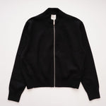 画像をギャラリービューアに読み込む, CK カルバンクライン ブラック ジップカーディガン CALVIN KLEIN BLACK ZIP CARDIGAN WOMENS
