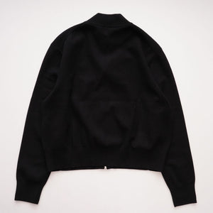 CK カルバンクライン ブラック ジップカーディガン CALVIN KLEIN BLACK ZIP CARDIGAN WOMENS