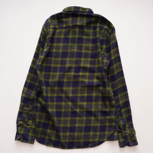 BEVILACQUA ベヴィラクア イタリア製 コットン グリーン×ネイビー チェックプルオーバー ネルシャツ GREEN×NAVY COTTON CHECK FLANNEL SHIRT WOMEN