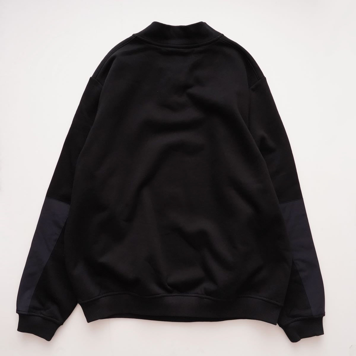 MAGNLENS マグレンズ ブラック 胸ワッペン付き 前V ガゼット スウェット BLACK GUSSET SWEAT SHIRT MEN