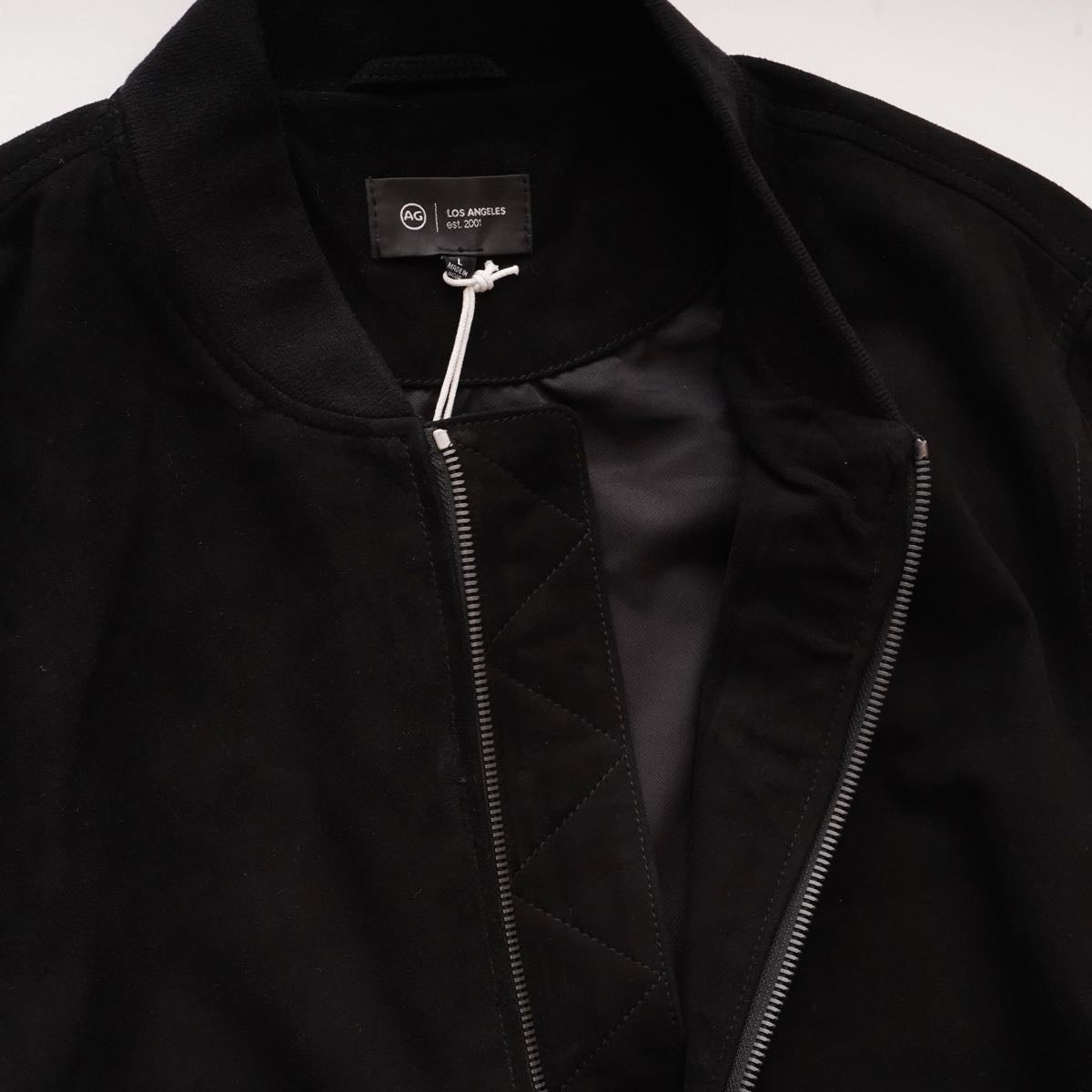 AG/ADRIANO GOLDSCHMIED エージー / アドリアーノゴールドシュミット ブラック スウェード ジャケット ブルゾン BLACK SUEDE JACKET BLOUSON MEN