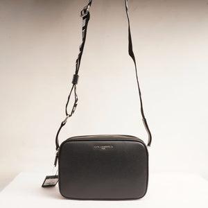 KARL LAGERFELD PARIS カールラガーフェルド ブラック ロゴショルダー ミニバッグ BLACK LOGO SHOULDER MINI BAG