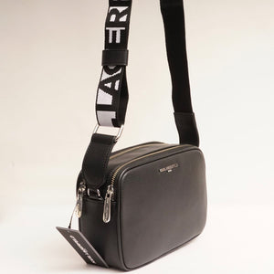 KARL LAGERFELD PARIS カールラガーフェルド ブラック ロゴショルダー ミニバッグ BLACK LOGO SHOULDER MINI BAG