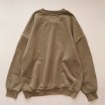 画像をギャラリービューアに読み込む, oak + fort オークアンドフォート カーキグレー スウェットシャツ  KHAKI GRAY SWEAT SHIRT MEN
