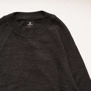MAGNLENS マグレンズ ブラック モックネック ニットカットソー BLACK MOCK NECK KNIT C.S. MEN
