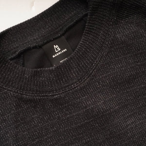 MAGNLENS マグレンズ ブラック モックネック ニットカットソー BLACK MOCK NECK KNIT C.S. MEN